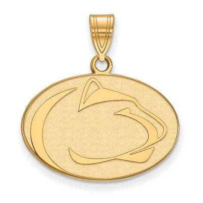 Black Bow Jewelry 14k Yellow Gold Penn State Nittany Lions NCAA Medium Pendant