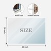 NicBex Bathroom Mirror,Rectangle Vanity Mirror for Wall,Bathroom Mirrors for Over Sink,Corner Mirror with Metal Frame,Horizontal/Vertical - 3 of 4