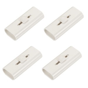 Unique Bargains Portable Retractable Double-sided Head Design Brass Wire Bristle with Clip Golf Club Brushes 4 Pcs White - 1 of 4