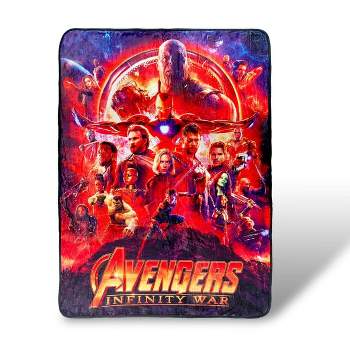 Surreal Entertainment Avengers Infinity War Lightweight Fleece Throw Blanket| 45x60 Inches