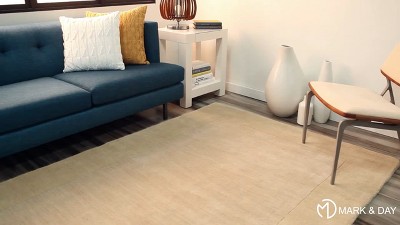 Handmade 8' Square Violet Wool Area Rug