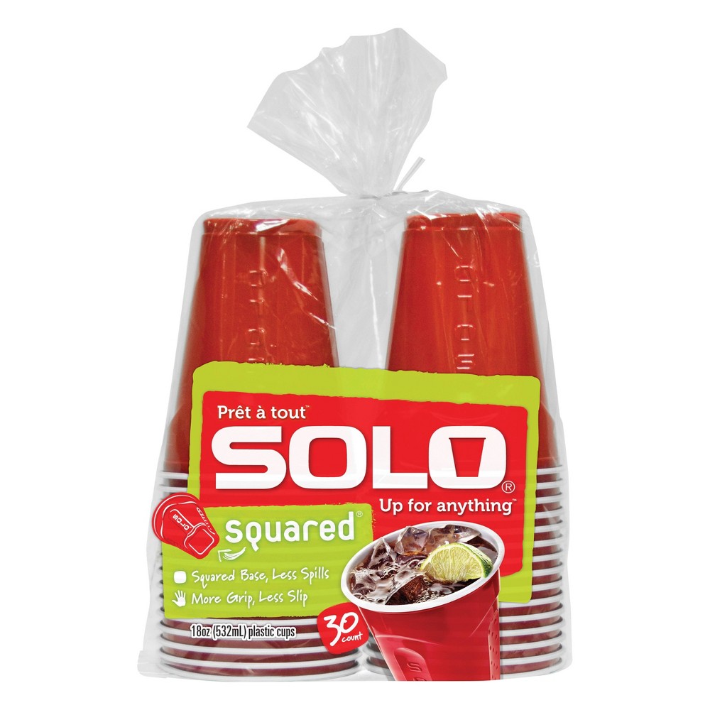 UPC 041165600100 - Solo 18oz Squared Plastic Cups Red 30ct UPC 041165600100 - Solo 18oz Squared Plastic Cups Red 30ct