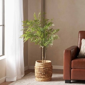 Maggift Artificial Plant Artificial Artificial Nandina Tree Indoor Outdoor for Home Office Living Room Decor, Green, 31.5"*29.5"*47.2" - 1 of 4