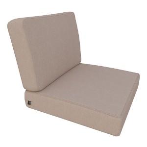 Covers&All Outdoor Seat / Back Cushion with Highly Durable Olefin Fabric, 25 in L x 25½ in L x 5 in Thick - 1 of 4
