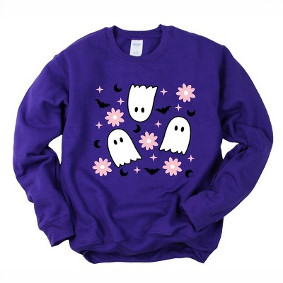 Simply Sage Market Women's Graphic Sweatshirt Ghost Flowers