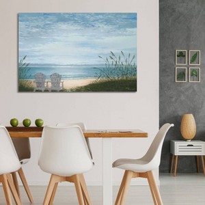 iCanvas Beach Chairs by Bruce Nawrocke Canvas Print Wall Art - 1 of 3