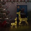 vidaXL Acrylic Reindeer Family Christmas Decoration 160 LED Warm White - 2 of 4