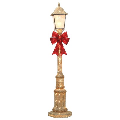 Puleo 84" Pre-Lit Outdoor Lamp Post with 150 Warm White LED Lights