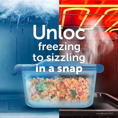 Blue Medium Silicone Freezer-to-Oven Bowl, 32 oz