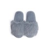 Roxoni Cozy Chic Fuzzy Slippers for Girl's - Fizzy Hair Top with Faux Fur Body, Comfortable & Relaxing - 4 of 4