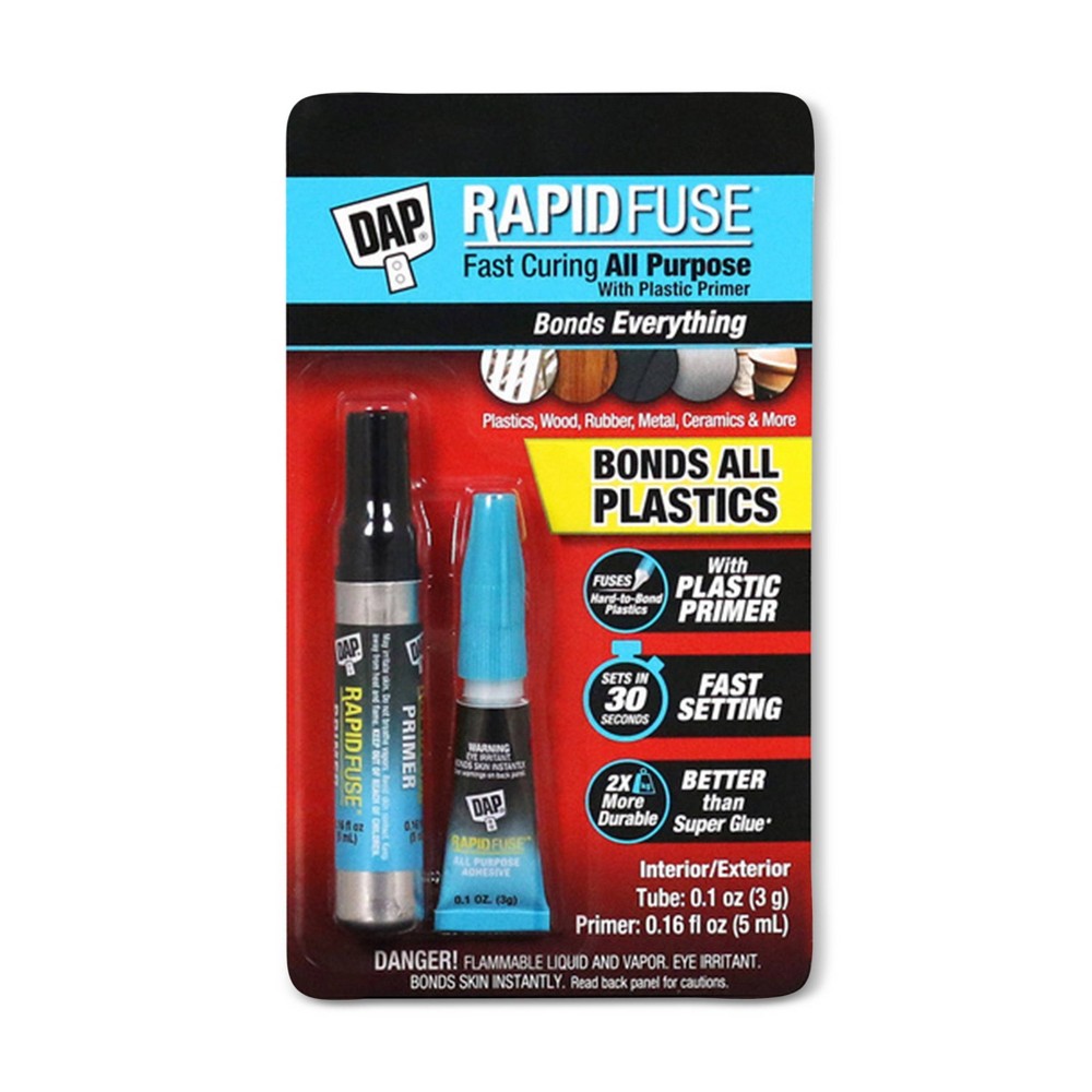 DAP Rapid Fuse Plastic Primer Adhesive Kit was $5.49 now $2.99 (46.0% off)