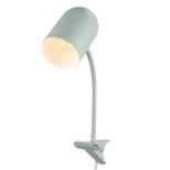 15" Carter Clip-Arm Desk Lamp with Adjustable Gooseneck Matte Teal - Globe Electric
