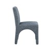 Meridian Furniture,Gramercy Linen Textured Fabric Dining Chair, Set of 2 - 4 of 4