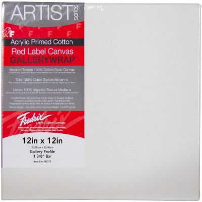 Fredrix Gallerywrap Stretched Canvas, 12 x 12 in