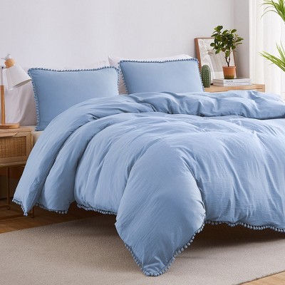 White Pom Pom Comforter King Set - Levtex Home : Target