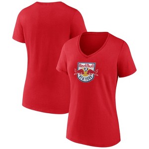 MLS New York Red Bulls Women's V-Neck Top Ranking T-Shirt - 1 of 3