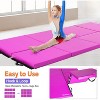 Matladin 8' Folding Gymnastics Gym Exercise Aerobics Mat, 8ft x 2ft x 2in PU Leather Tumbling Mats with Hook & Loop Fastener - 3 of 4