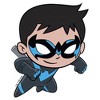 Infant's DC Super Friends Chibi Nightwing Bodysuit - 2 of 3