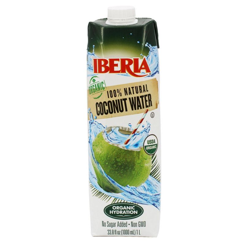 Iberia Organic Coconut Water 100% Natural - 1L Carton, 1 of 4