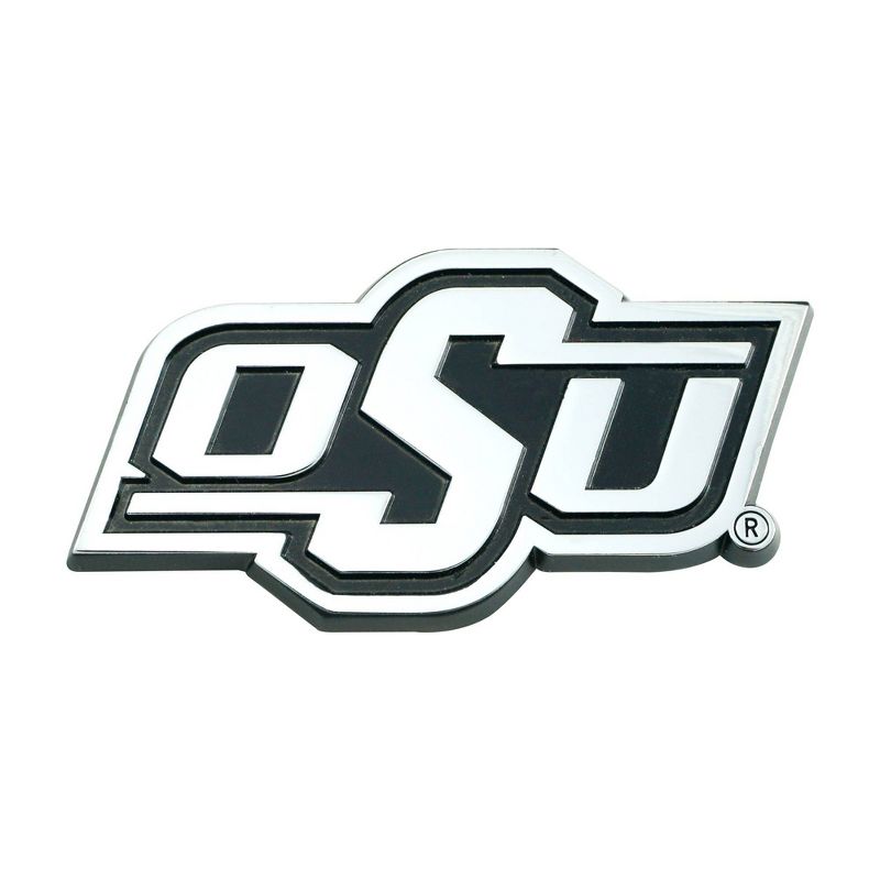 NCAA Oklahoma State Cowboys University 3D Chrome Metal Emblem, 1 of 4