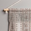 47" x 32" Large Little Arrow Design Co Rust Stone Mudcloth Geometric Fiber Wall Hanging - Deny Designs: Modern Polyester Decor - 3 of 4