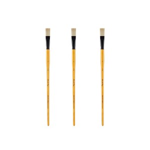 Mimik Hog Professional Synthetic Hog Bristle Paint Brush- Versatile Alternative to Natural Hog Hair Paint Brushes for Oil Painting, Acrylics, Inks, - 1 of 4