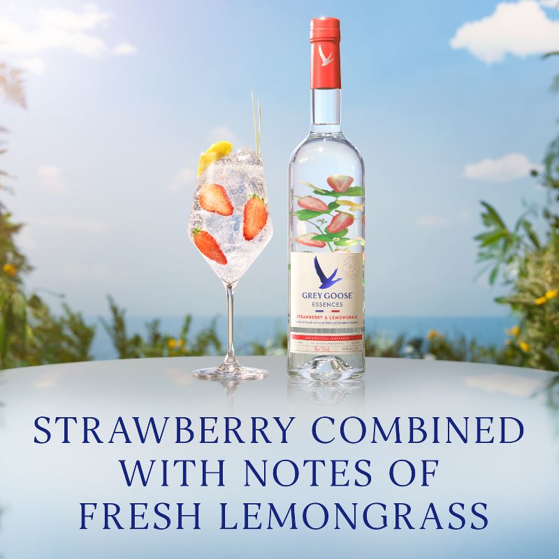 Grey Goose Essences Strawberry &#38; Lemongrass Infused Vodka - 750ml Bottle, 2 of 7