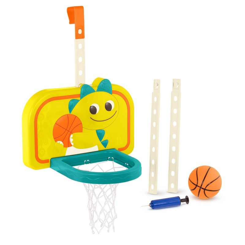 B. toys Door Hanging Basketball Net - Dinosaur Dribbler, 1 of 9
