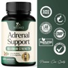 Adrenal Support Supplement 1300mg Natural Stress Relief & Cortisol Manager Pills - 120 Capsules - 3 of 4