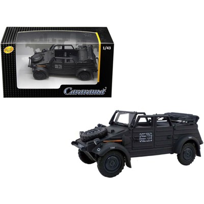 Volkswagen Kubelwagen Convertible K Type 82 Black 1/43 Diecast Model Car by  Cararama