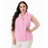 Unique Vintage Women's Notched Collar Cotton Blouse - 3 of 3