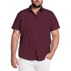 COOFANDY Big & Tall Dress Shirts for Men Short Sleeve Button Down Casual Shirts - 4 of 4