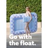 Sloosh Inflatable Suntanning Float Bed with Pillow, Suntan Tub Floatie Raft Tanning Pool for Adult - 2 of 4