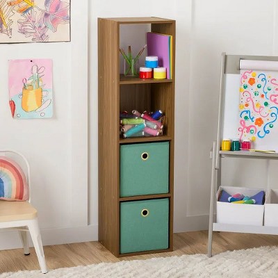 4 Cube Vertical Storage Organizer multiple colors