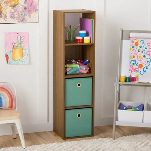 4 Cube Vertical Storage Organizer multiple colors - 1 of 4
