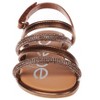bebe Girls' Sandals - Comfy Open Toe Dress Sandals, Fancy and Sparkly Sandals for Little Girls and Big Girls - 4 of 4