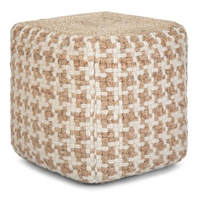 Digby Cube Pouf Natural - Wyndenhal