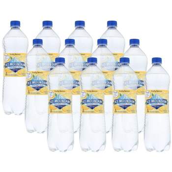 Ice Mountain Lively Lemon Sparkling Spring Water - Case of 12/33.8 oz