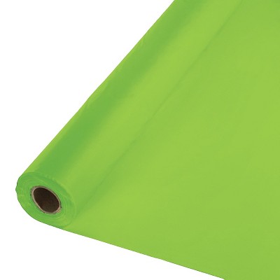 Fresh Lime Green Disposable Tablecloth