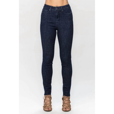 Women's Tummy Control Raw Hem Skinny Jean - Judy Blue