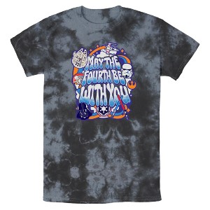 Mens Star Wars May The 4th Be With You T Shirt - 1 of 3