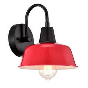 Chloe Lighting CH2D701RD09-WS1 Ironclad Industrial 1 Light Matte Black Indoor Wall Sconce 9" Wide - 1 of 4