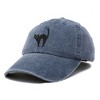 Dalix Black Cat Embroidered Womens Cotton Dad Hat Baseball Cap Adjustable - 4 of 4