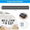 LunaLulinlk 15 Inch Magnetic Knife Holder Set of 2, Black Powerful Magnetic Knife Strip for Wall Mount, Kitchen Tools Utensils - 2 of 4