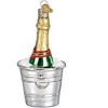 Old World Christmas Glass Blown Ornament for Christmas Tree, Chilled Champagne - 3 of 4
