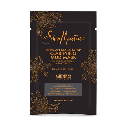 SheaMoisture African Black Soap Clarifying Mud Mask - 0.5oz