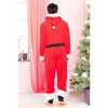ADR Men's Plush Fleece One Piece Hooded Footed Zipper Pajamas Set, Soft Adult Onesie Footie with Hood - 4 of 4