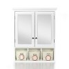Okak Bathroom Storage Cabinet,Wall Mounted/Floor Cabinet with Shelves for Living Room, Kitchem, Office, White - 3 of 4