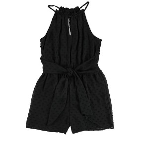 bar III Womens Dot Halter Romper Jumpsuit - 1 of 2