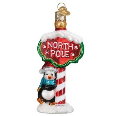 Old World Christmas 4.5 Inch North Pole Penguin Snow Ornament Tree Ornaments